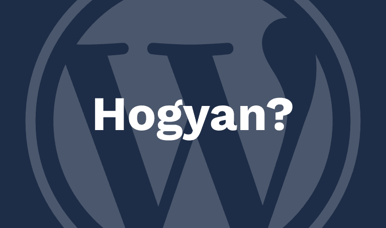 WordPress alapok: Belépés az adminba, Logó és alapvető adatok szerkesztése